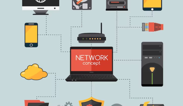 Illustration of Computer Network