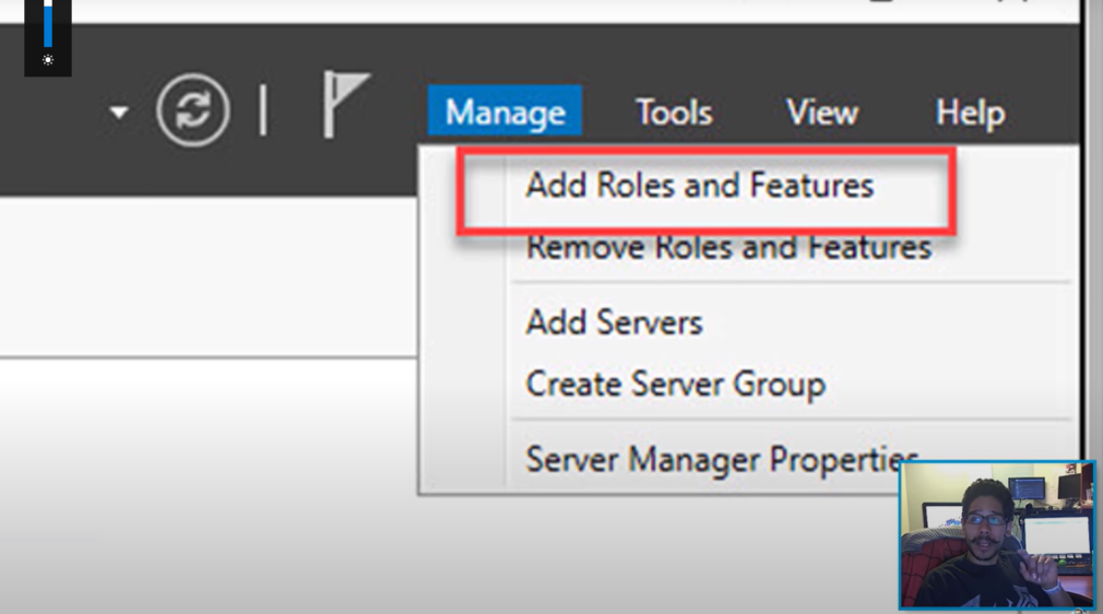 Add Roles and Features