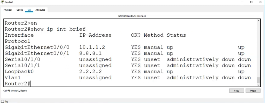 router 2 configuration coding on white background